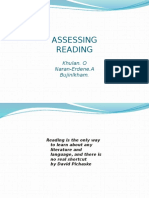 Assessing Reading: Khulan. O Naran-Erdene.A Bujinlkham