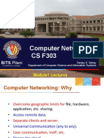 Computer Networks CS F303: BITS Pilani