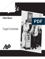 Oxygen Concentrator: Patient Manual