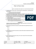 PROBLEM SET AP Projectile Motion