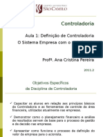 Aula 1 Controladoria 2011 - 2