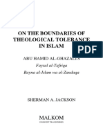 On The Boundaries of Theological Tolerance in Islam - Sherman Jackson