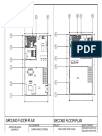 Second Floor Plan Ground Floor Plan: A B C D A B C D