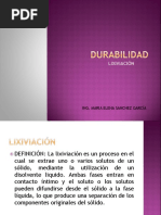 Durabilidad - Lixibiación