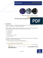 Approach Techniques - Aircraft Energy MGT