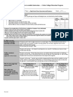 Lesson Planning Form For Accessible Instruction - Calvin College Education Program