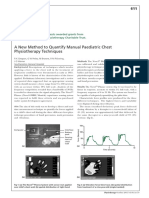 A New Method To Quantify Manual Paediatric Chest Physiotherapy Techniques