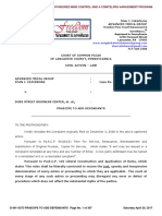 Lancaster County Court Case No. 08-CI-13373 Re PRAECIPE TO ADD DEFENDANTS BELVEDERE INN AND FREMONT STREET April 29, 2017