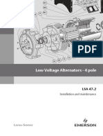 Low Voltage Alternators - 4 Pole: Installation and Maintenance