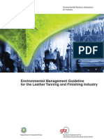 Environmental Management Guideline For The Leather Tanning & Finishing Industry