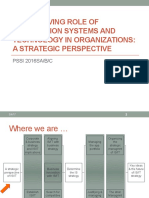 Chp-01 The Evolving Role of Is and Technology in Organizations - A Strategic Perspective