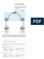 Cisco MPLS Layer 3 VPN BGP As Override