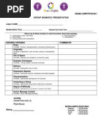 Drama Judging Criteria SoE