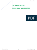 Data Warehousing and Data Mining