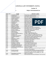 Env Project Topics (B)