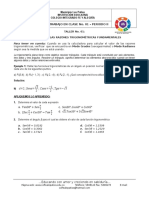 Taller 1 - Aplicación de Las Razones Trigonométricas Fundamentales - 2p