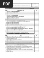 F-091 Checklist de Documentos para Nuevos Ingresos Ver.05