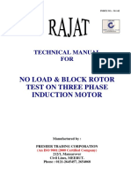 142 No Load and Block Rotor Test 3 PH Ind Motor Dol PDF