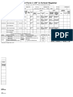 School Form 1 (SF 1) School Register