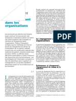 La Gestion Du Changement Dans Les Organisations