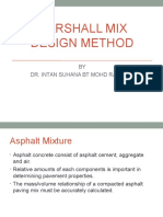 Density Analysis and Marshall Mix Method