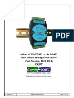 Industrial RS-232/485 Opto-Isolated Hub/Splitter/Repeater (Part Number: HUB-485-4)