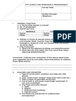 Physical Security Survey and Emergenciy Prepapreness