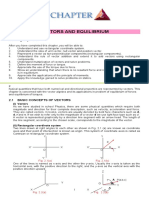 Vectors and Equilibrium