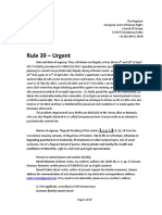 Request For Interim Measures and Followup nr.1 - Raneti Vs Romania, Cerere de Masuri Intermediare in Regim de Urgenta