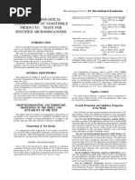 62 Microbiological Examination of Nonsterile Products: Tests For Specified Microorganisms