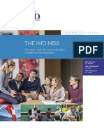 Imd Mba Brochure