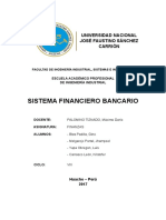 Sistema Financiero Bancario