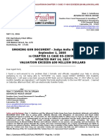 SMOKING GUN DOCUMENT - Judge Anita Brody Letter of September 1, 2005 Re CHAPTER 11 CASE 05-23059 - UPDATED MAY 15, 2017