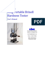 King Hardness Tester Manual