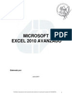 Manual Microsoft Excel 2010 Avanzado