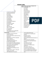 Vocabulario para Redaccion