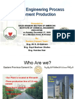 Chemical Engineering Process in Cement Production