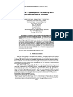 Design of A Lightweight TCP/IP Protocol Stack With An Event-Driven Scheduler