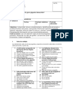 Prueba Lectura Complementaria N°2 5°