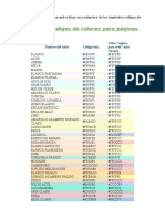 Codigo Colores HTML