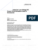 IEEE STD C37.14-1992 - IEEE Standard For Low-Voltage DC Power Circuit Breakers Used in Enclosures