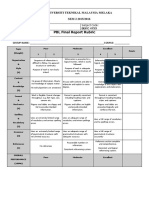 Final Report Rubric