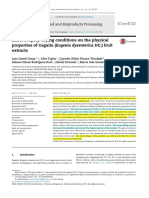 Effect of Spray Drying Conditions On The Physical Properties of Cagaita (Eugenia Dysenterica DC.) Fruit Extracts - Daza 2016