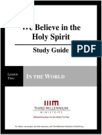 We Believe in The Holy Spirit - Lesson 2 - Study Guide