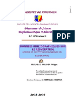 Données Bibliographique Sur Le Resveratrol