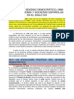 El Sexenio Democrático (1868-1874) - Economía y Sociedad Españolas en El Siglo Xix