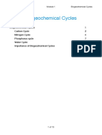 Biogeochemical Cycles