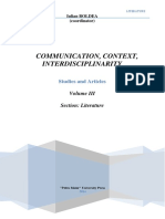 Communication, Context, Interdisciplinarity - 3rd Edition PDF