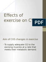 Effects of Exercise On CVS