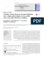 Virulence of Four Beauveria Bassiana (Balsamo) (Asc., Hypocreales) Isolates On Rose Saw Y, Arge Rosae Under Laboratory Condition